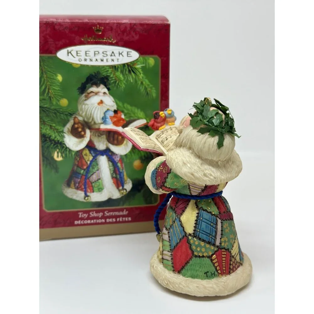 VTG NEW Hallmark Keepsake Toy Shop Serenade Santa Christmas Ornament Collectible